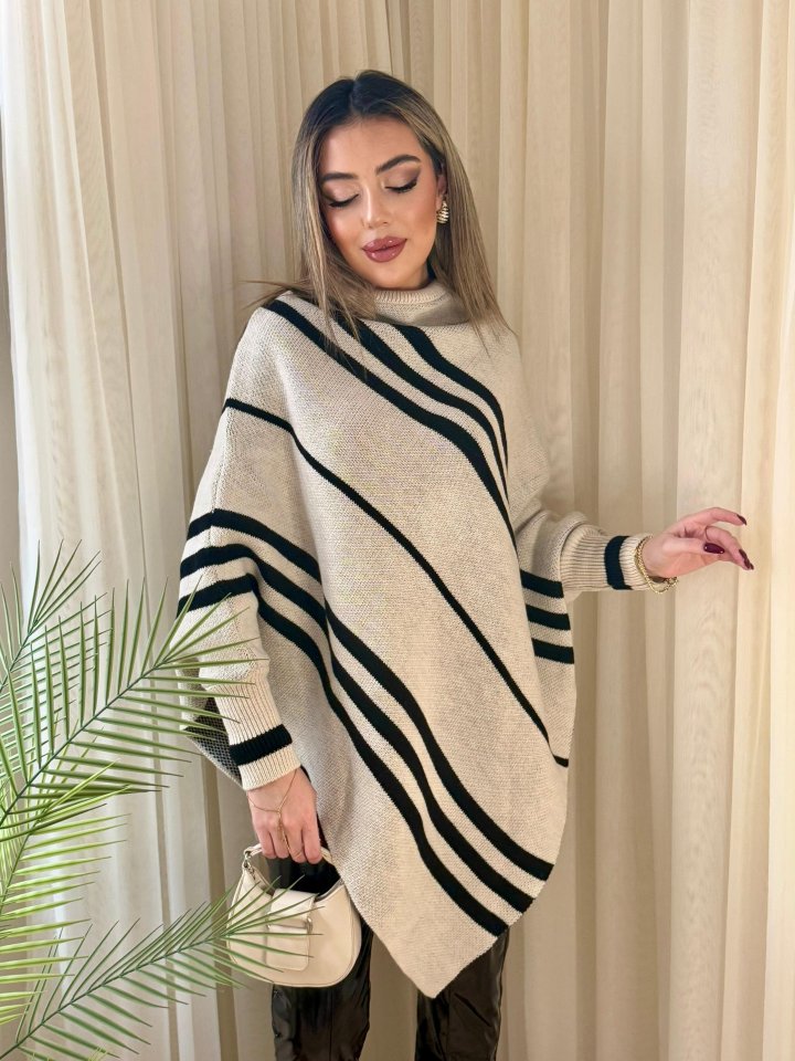 Women Long Naughty Sleeves High Neck Asymmetric Cutting Sweater Peler Sweater
