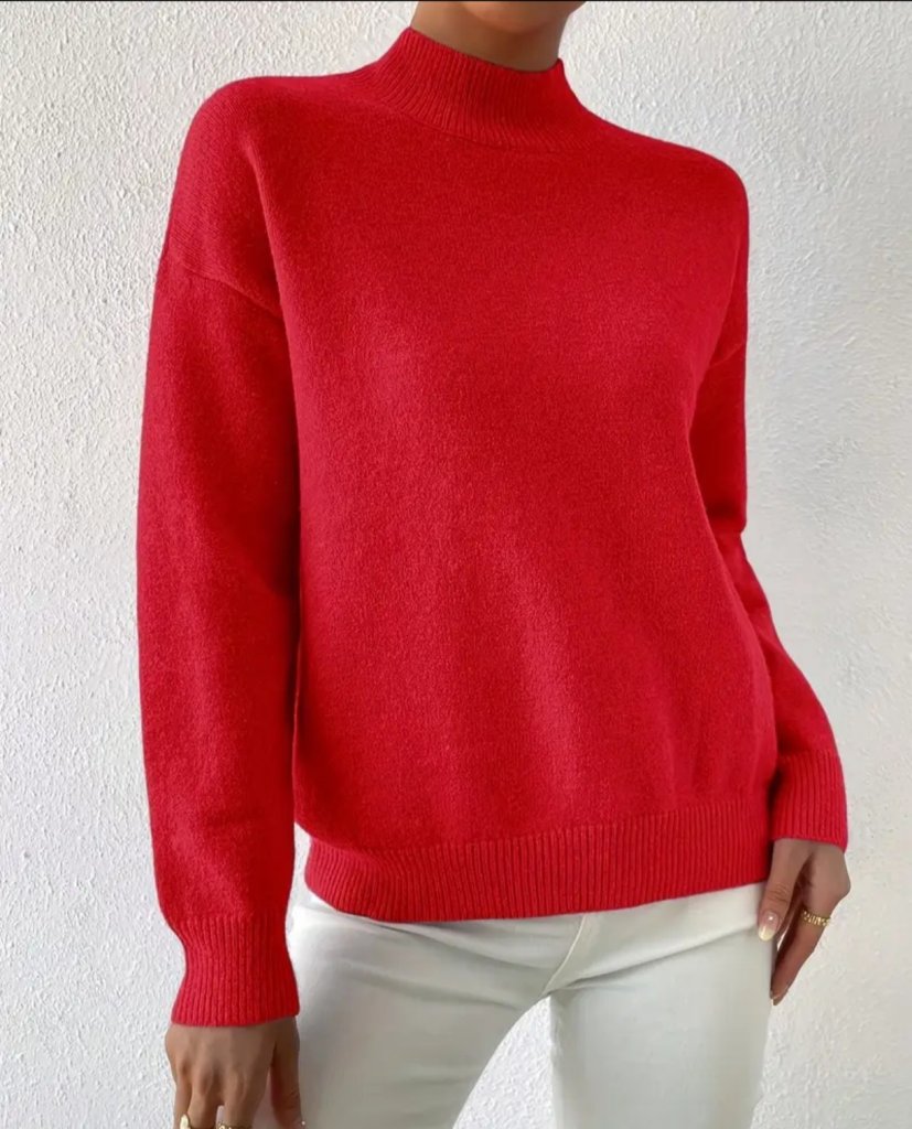 Kadın Uzun Kollu Balıkçı Yaka Triko Bluz