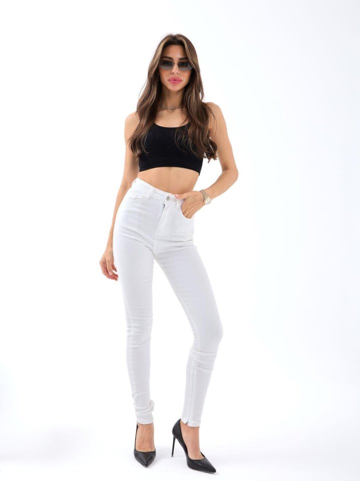 6489 Pantolon-Beyaz