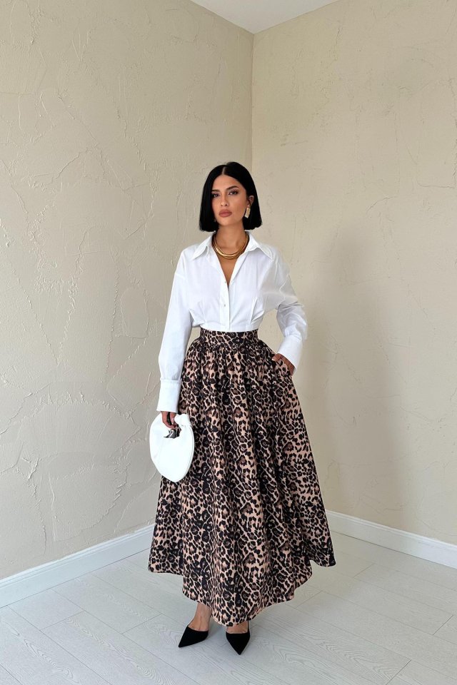 Leopard Leopard Leopard Long Skirt