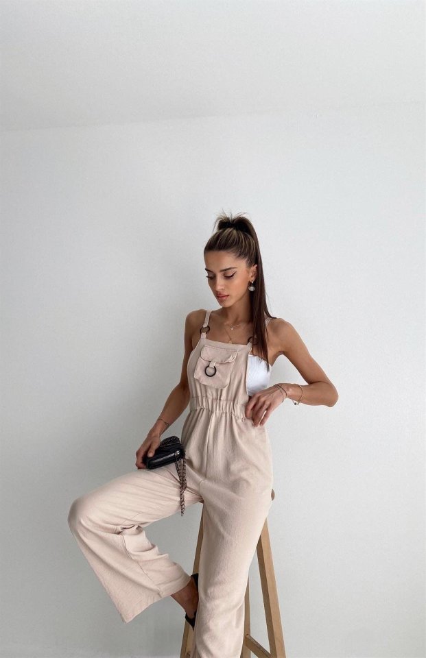 7023 Hanger Garden Coverall - Beige
