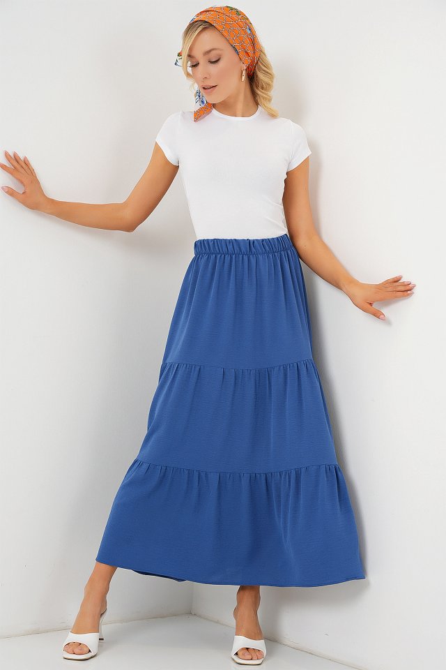 Ayrobin Long Skirt 8048 - Indigo