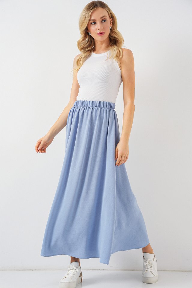 Long Ayrobin Skirt 8050 - Blue