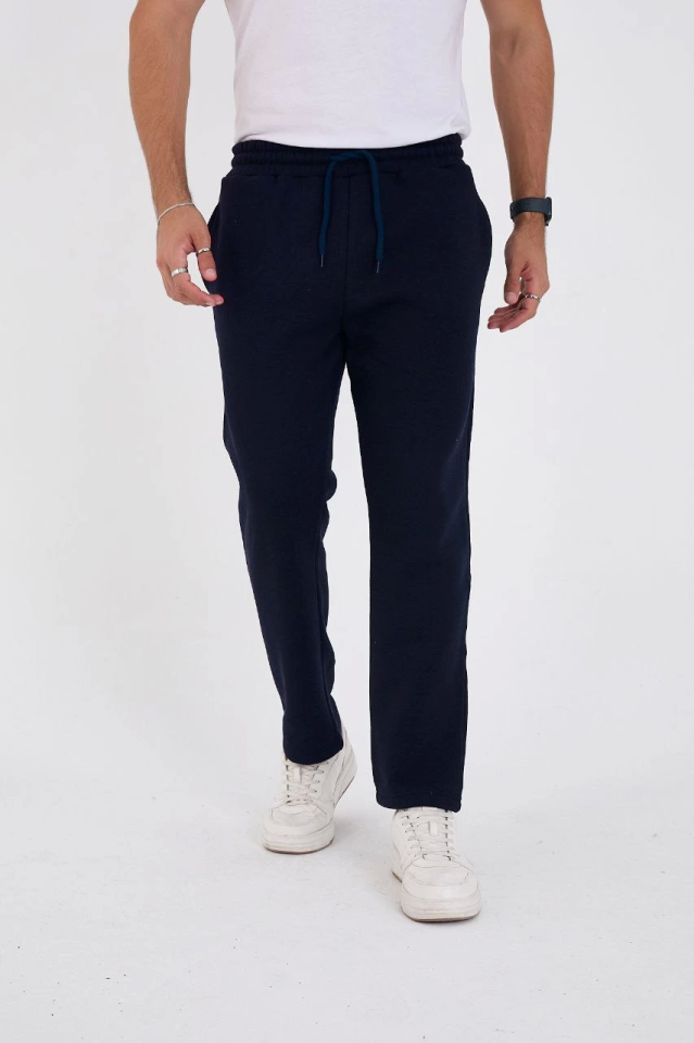 Unisex Üç İplik Basic Eşofman Pantolon - Lacivert