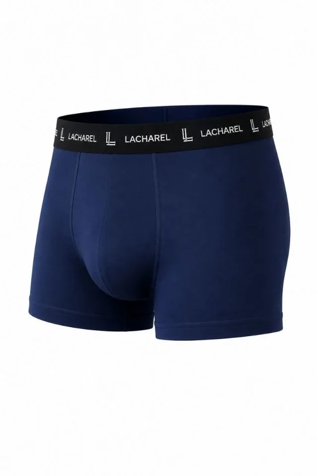 Erkek Likralı Pamuklu Nefes Alan Penye Boxer 3lü Paket - Lacivert