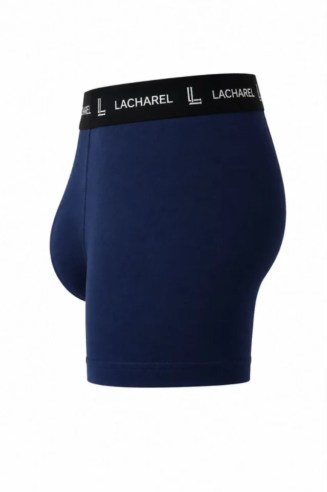 Erkek Likralı Pamuklu Nefes Alan Penye Boxer 3lü Paket - Lacivert
