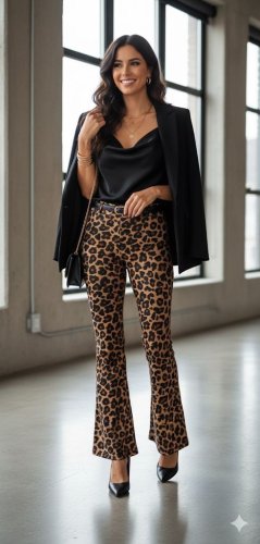 Kadın yüksek bel krep kumaş bol paça pantolon