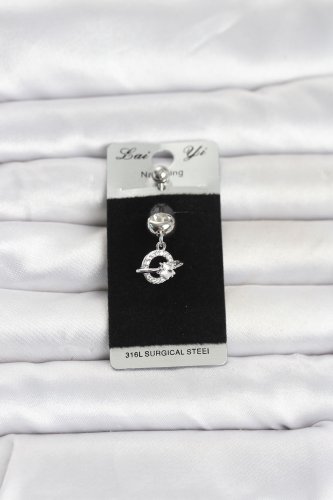 316L Cerrahi Çelik Sallantılı Yıldız Model Göbek Piercing