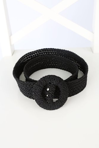 01026 Hasır Kemer - Siyah