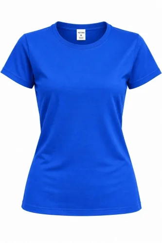 Kız Çocuk Basic Bisiklet Yaka Kısa Kollu Slim Fit Yazlık Tişört