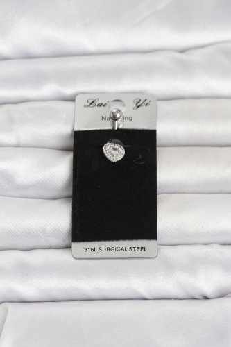 316L Cerrahi Çelik Minimal Kalp Model Göbek Piercing