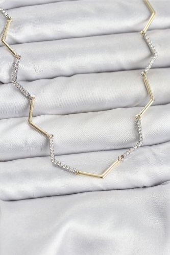 VIP Seri Zikzak Model Kadın Kolye